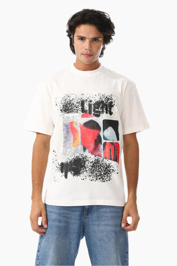Printed Slip On Loose T-Shirt