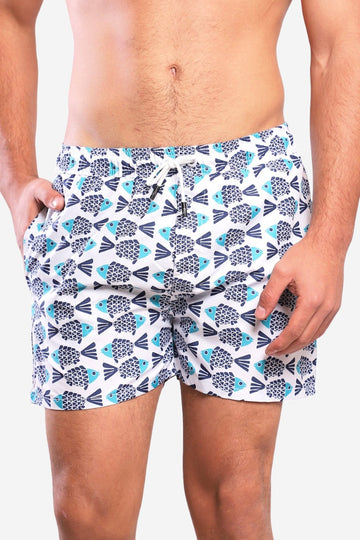 White Rabbit Swimmer Short-White