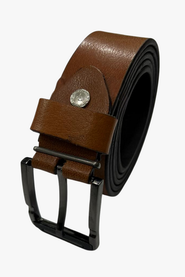 Simple Plain Buckled Leather Belt – Havan