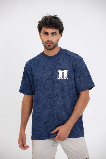 Comfy Round Neck T-shirt - navy