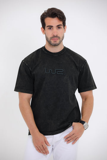 embroidered chest T-Shirt - Olive