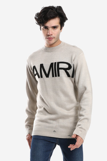 Knitted Pullover With Ribbed Hem – AMIRI