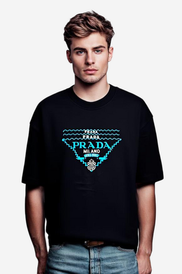Comfy Printed Black T-Shirt