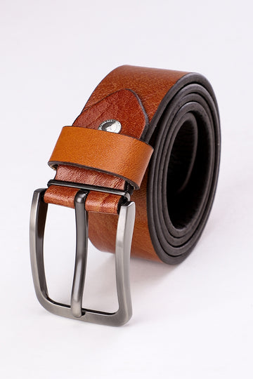 Chic Buckled Leather Belt - Havan