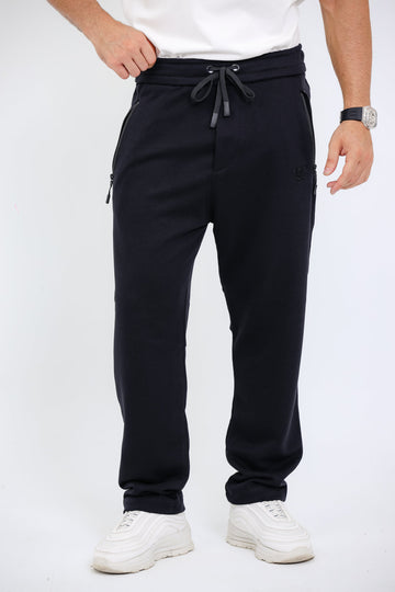 Elastic Waist With Drawstring Comfy Black Pants