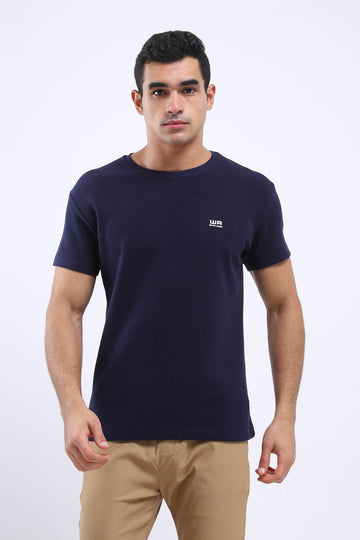 Regular Fit Horizontal Ribbed T-Shirt