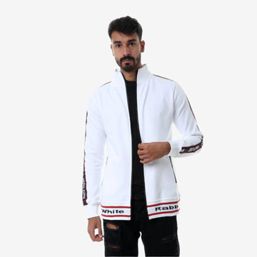 Zipped Through High Neck Sweatshirt - Black