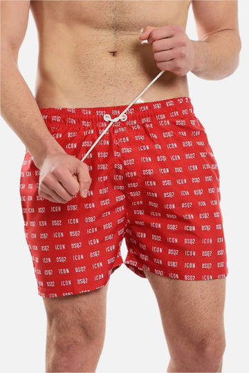 White Rabbit Swimmer Short-Red