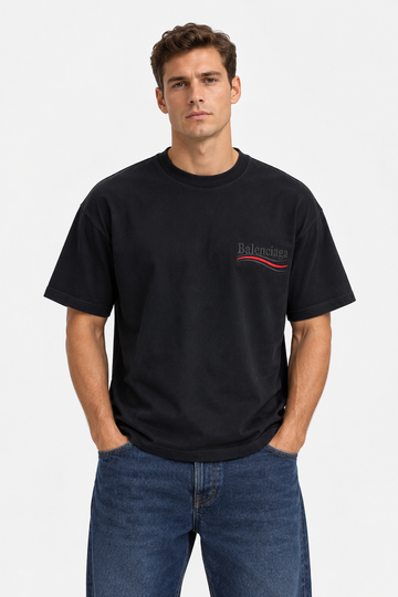 T-Shirt Balenciaga with Embroidered Logo – Soft & Comfortable For Men