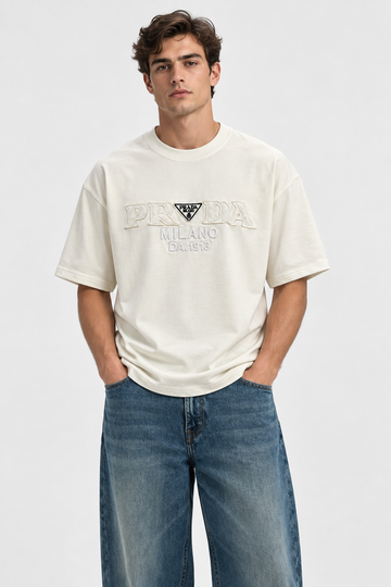 T-Shirt PRADA Minimal details that add a modern touch to your outfit For Men.