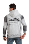 Front Zipper Winter Zip Through Sweatshirt - Grey