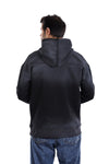 Gradient Black Fleeced Hoodie