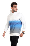 Midnight Gradient Hoodie - white