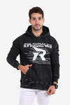 Urban Statement Hoodie Vintage Charcoal black