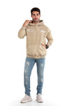 "RSTA" Beige Printed Hoodie