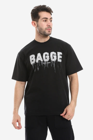 Printed Black Comfy T-Shirt