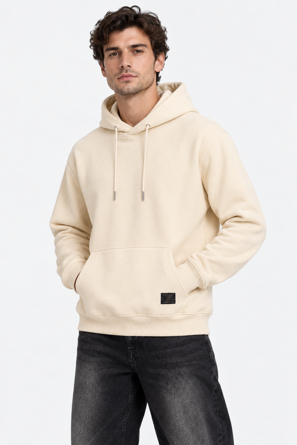 Oversized Hoodie with Drawstring Hood & Kangaroo Pocket
