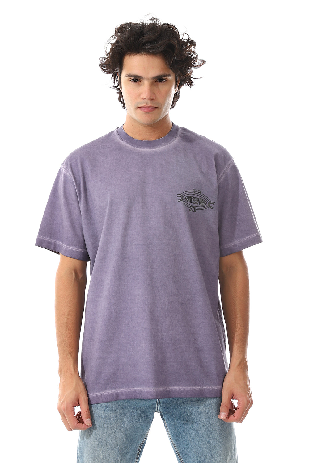 Full Back Print Black T-Shirt