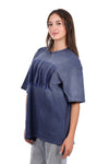 Round Neck Comfy Heather Blue T-Shirt