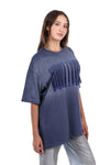 Round Neck Comfy Heather Blue T-Shirt