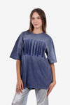 Round Neck Comfy Heather Blue T-Shirt