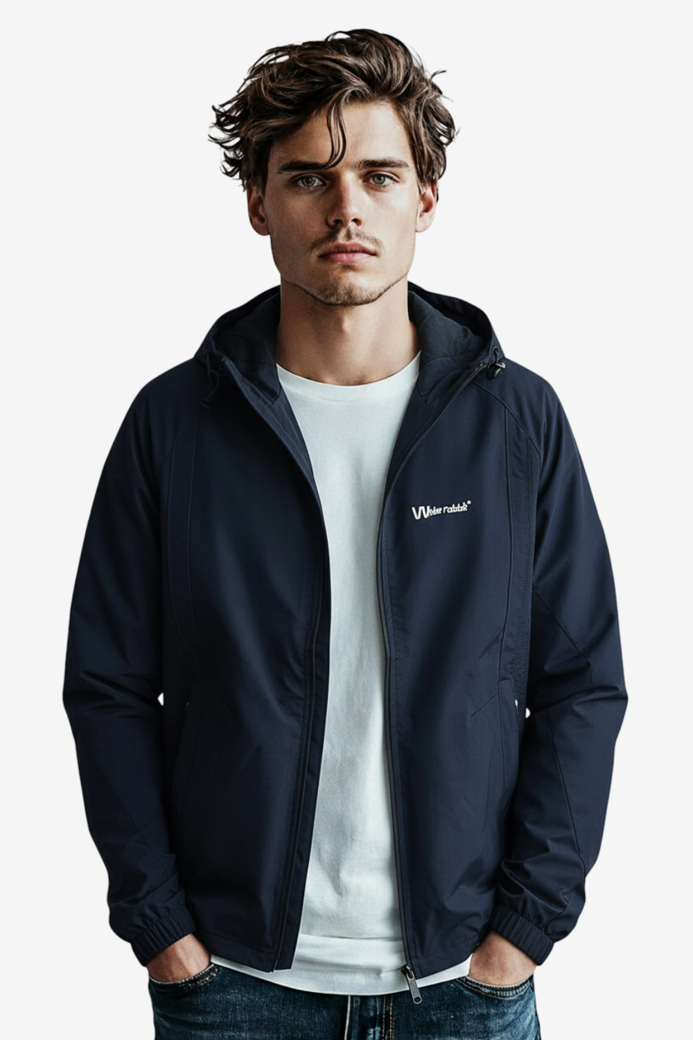 Jacket soft with lining-Navy