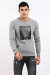 Front Print Slip On Sweatshirt