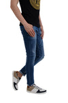 jeans -Casual Dirty Denim Jeans Pant Jeans Blue