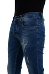 jeans -Casual Dirty Denim Jeans Pant Jeans Blue