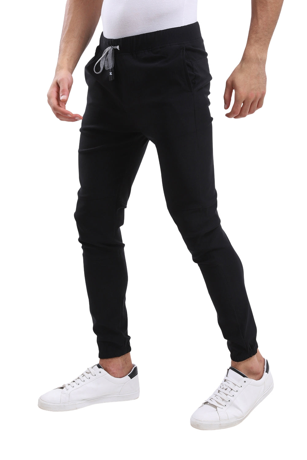 jebarden -Side Zipped Pockets Black Pants