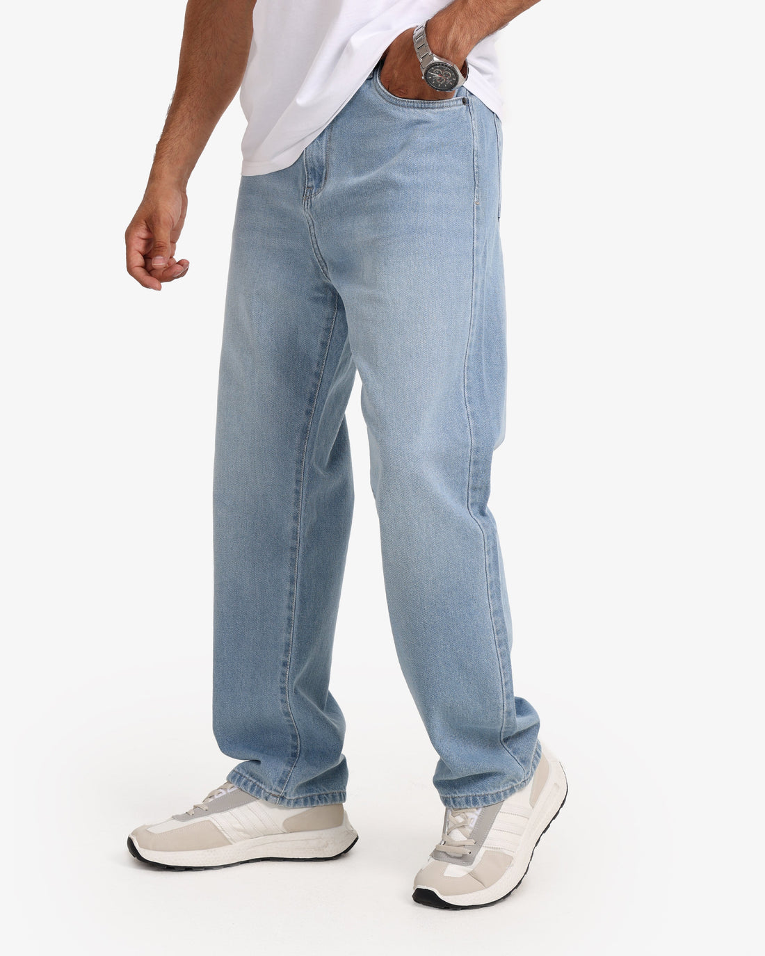 Men's Wide Leg Jeans – Light Blue