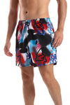 Colorful Polyester Swim Short - Multicolour