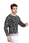 EMPORIO ARMANI-Patterned Pullover Grey