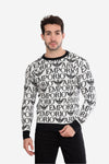 EMPORIO ARMANI-Patterned Pullover White