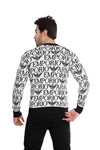 EMPORIO ARMANI-Patterned Pullover White