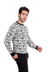 EMPORIO ARMANI-Patterned Pullover White