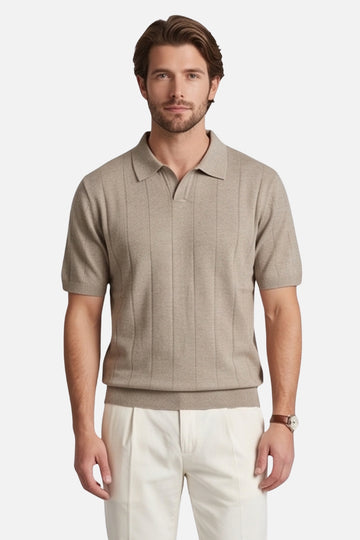The Classic Cable-Knit Heritage Polo