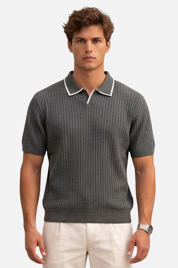 The Classic Cable-Knit Resort Polo