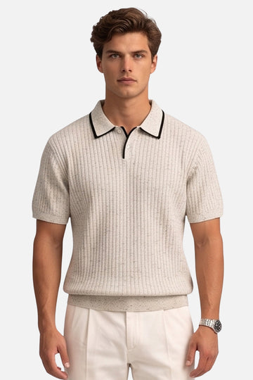 The Classic Cable-Knit Resort Polo