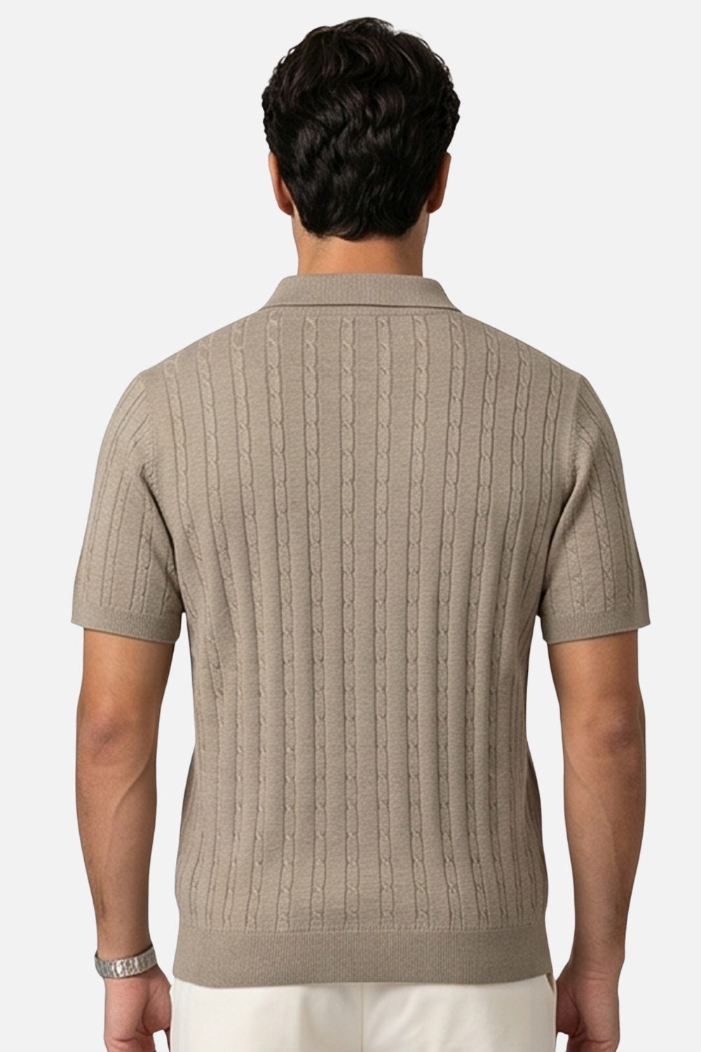 The Classic Cable-Knit Resort Polo