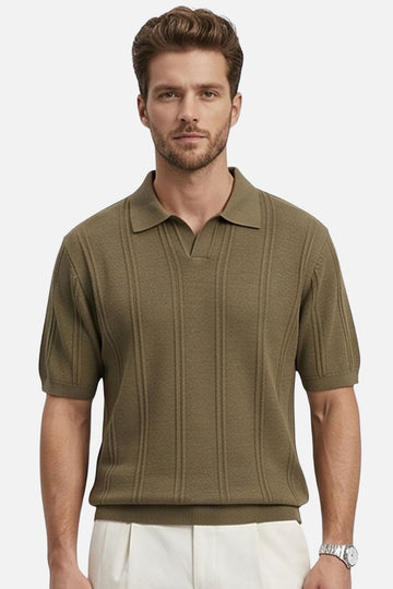 The Classic Ribbed Riviera Polo