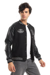 Men Bi-Colored Baseball Jacket