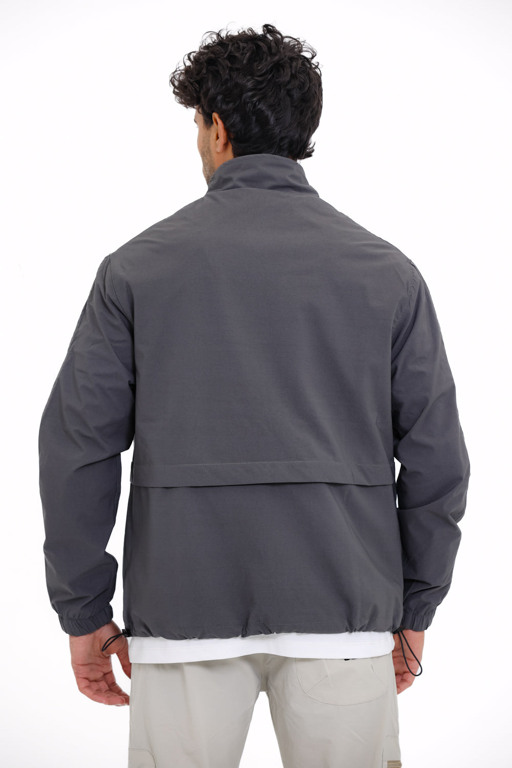 Jacket soft with lining-Grey