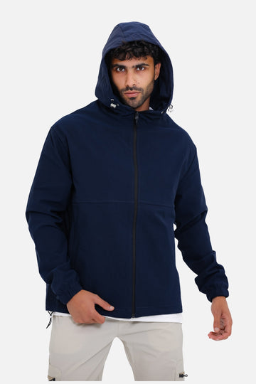 Jacket soft with lining-Navy