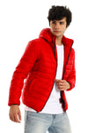 Solid Bomber Men Jacket – Red