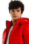 Solid Bomber Men Jacket – Red