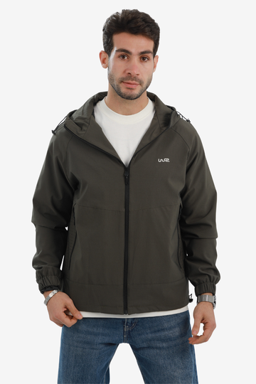 Jacket soft with lining-Olive