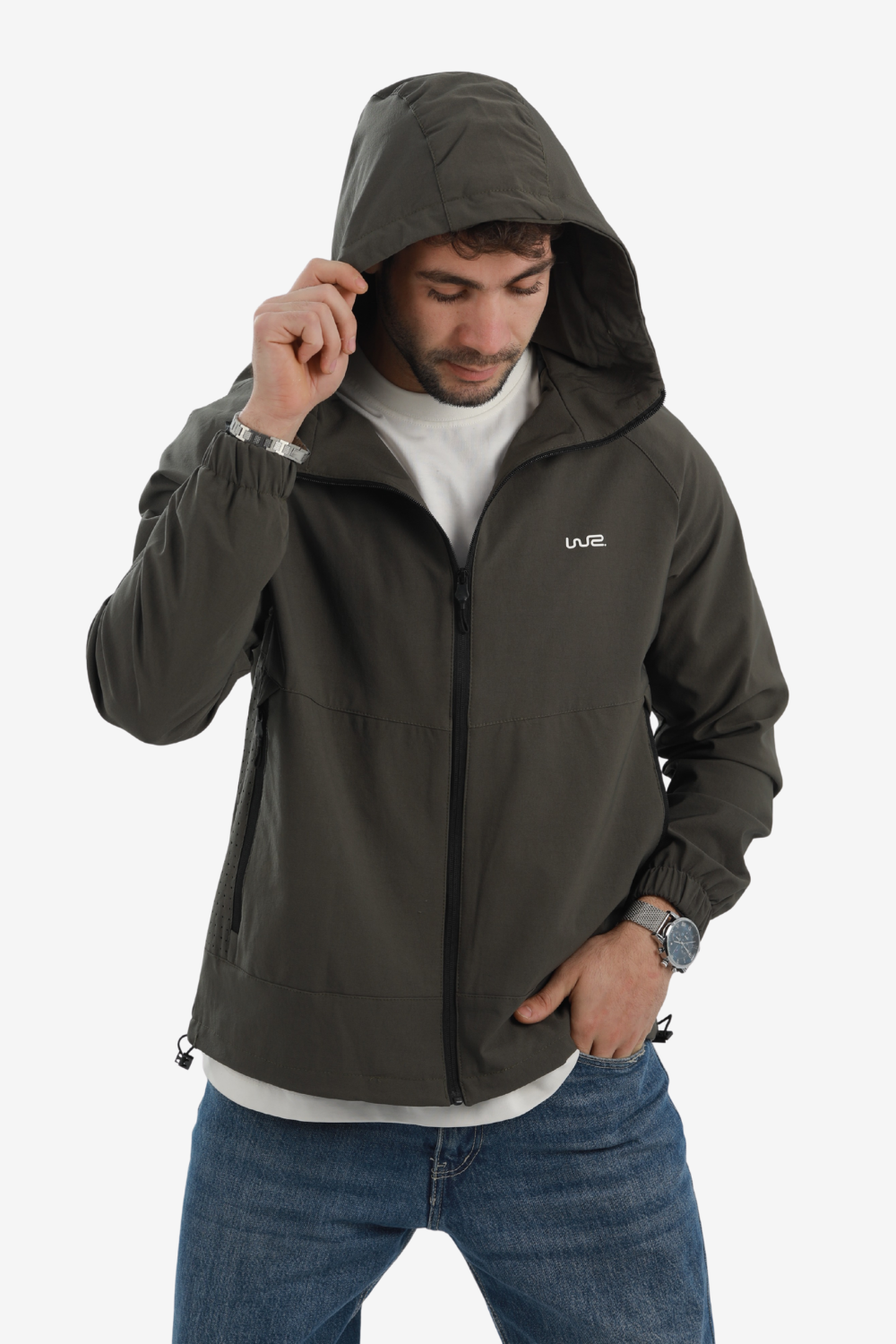 Jacket soft with lining-Olive