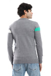 Knitted Pullover With Ribbed Hem – Grey_1