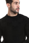 Knitted Pullover With *Ribbed Hem – Grey_White